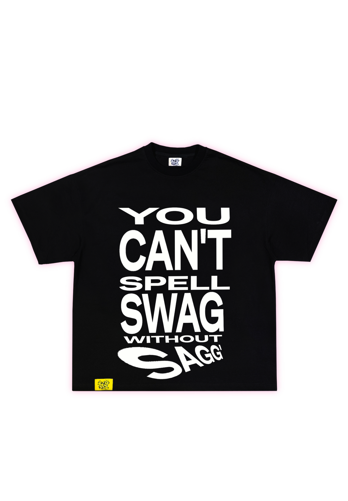 SAGGIN TEE V2 BLACK