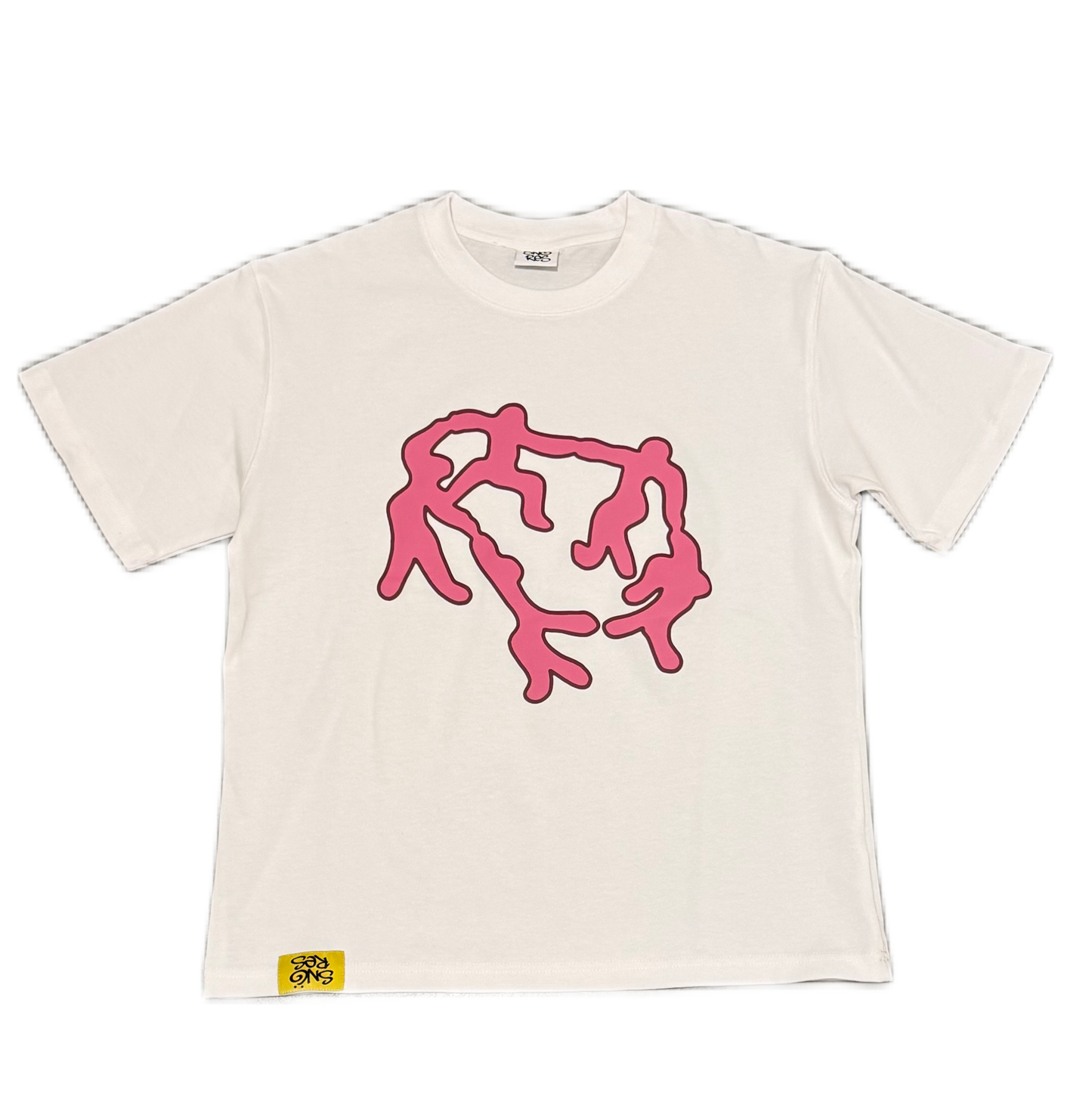 FAMILY TEE WHITE PINK