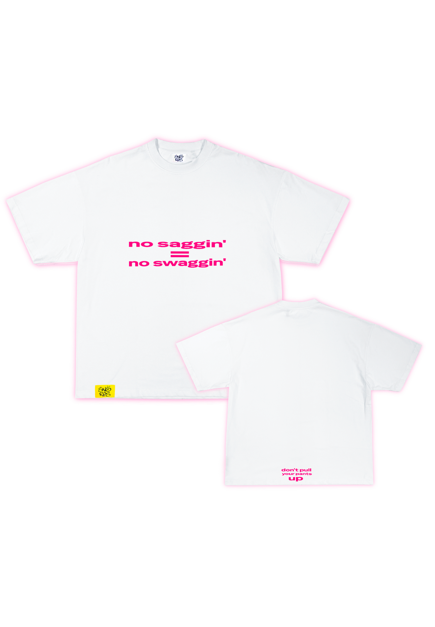 SAGGIN TEE WHITE