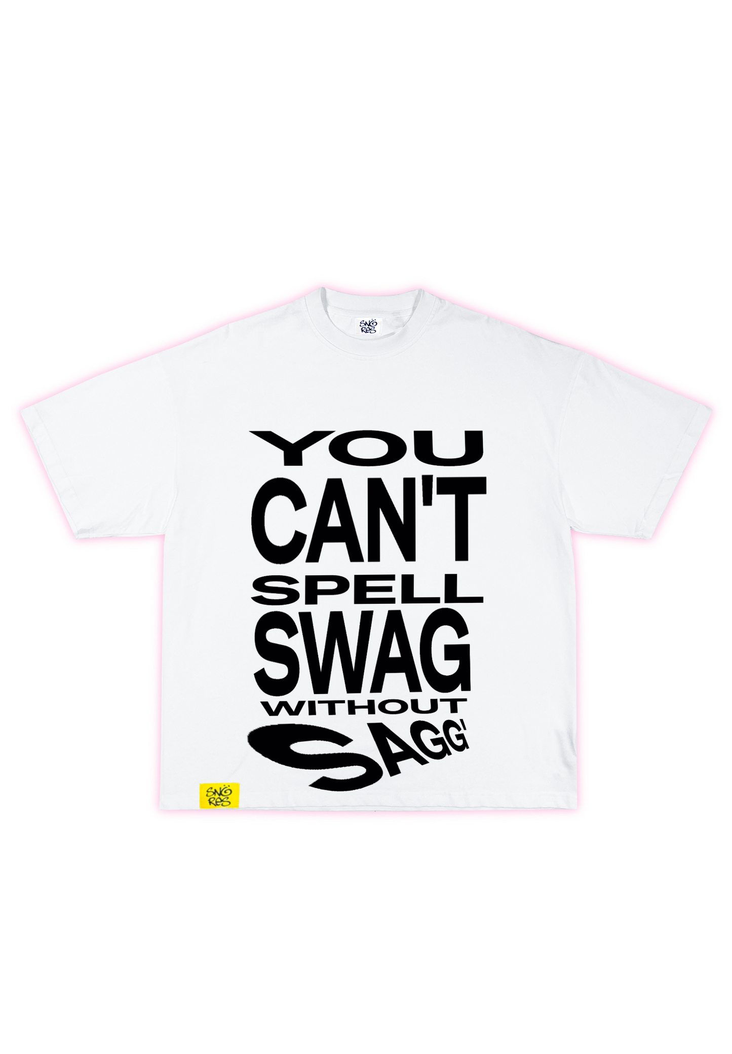 SAGGIN TEE V2 WHITE