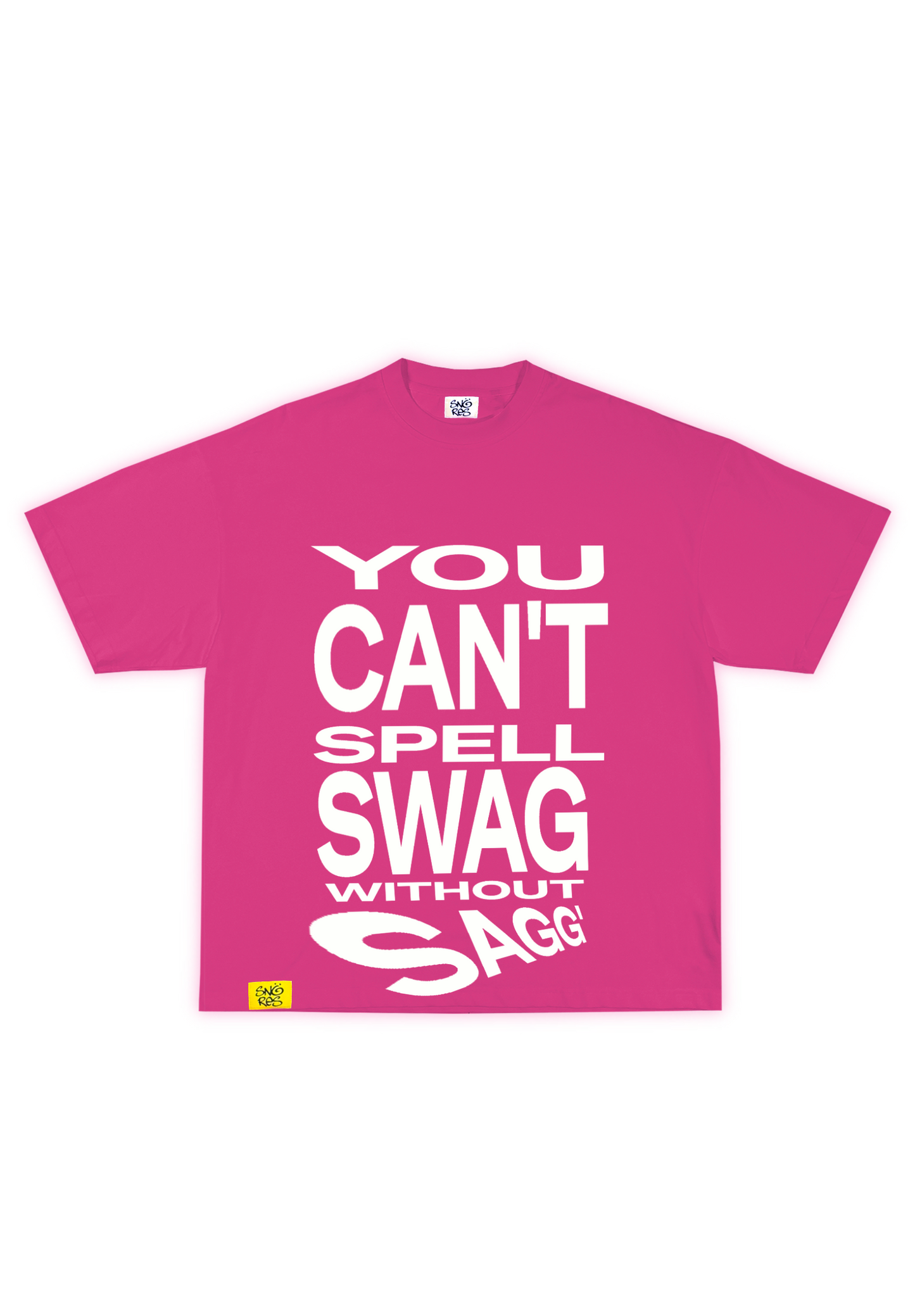 SAGGIN TEE V2 PINK