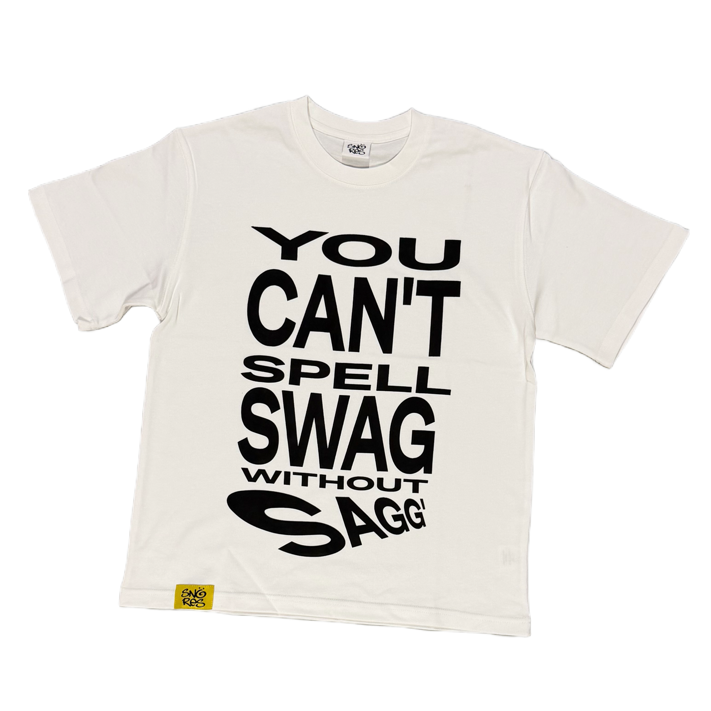SAGGIN TEE V2 WHITE