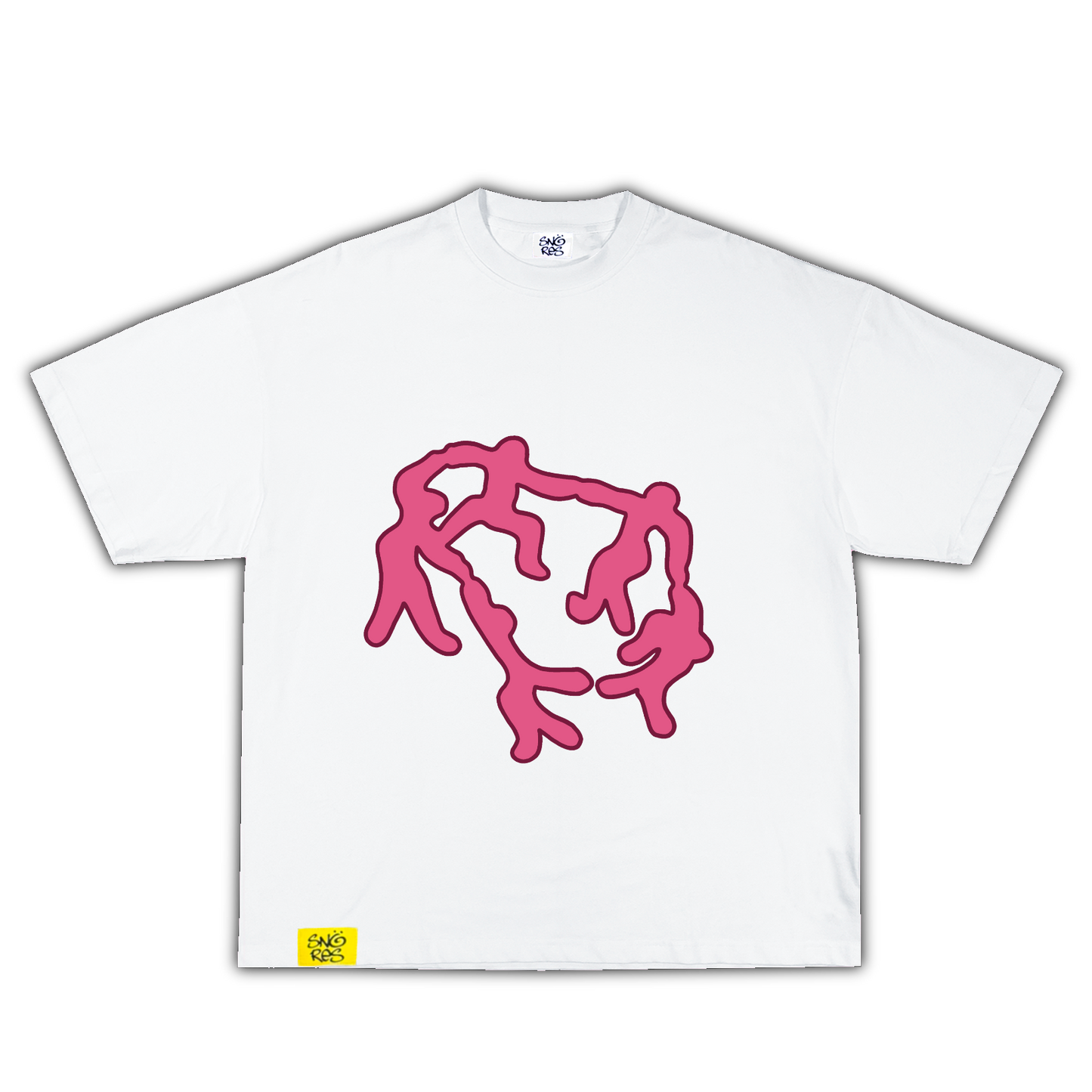 FAMILY TEE WHITE PINK