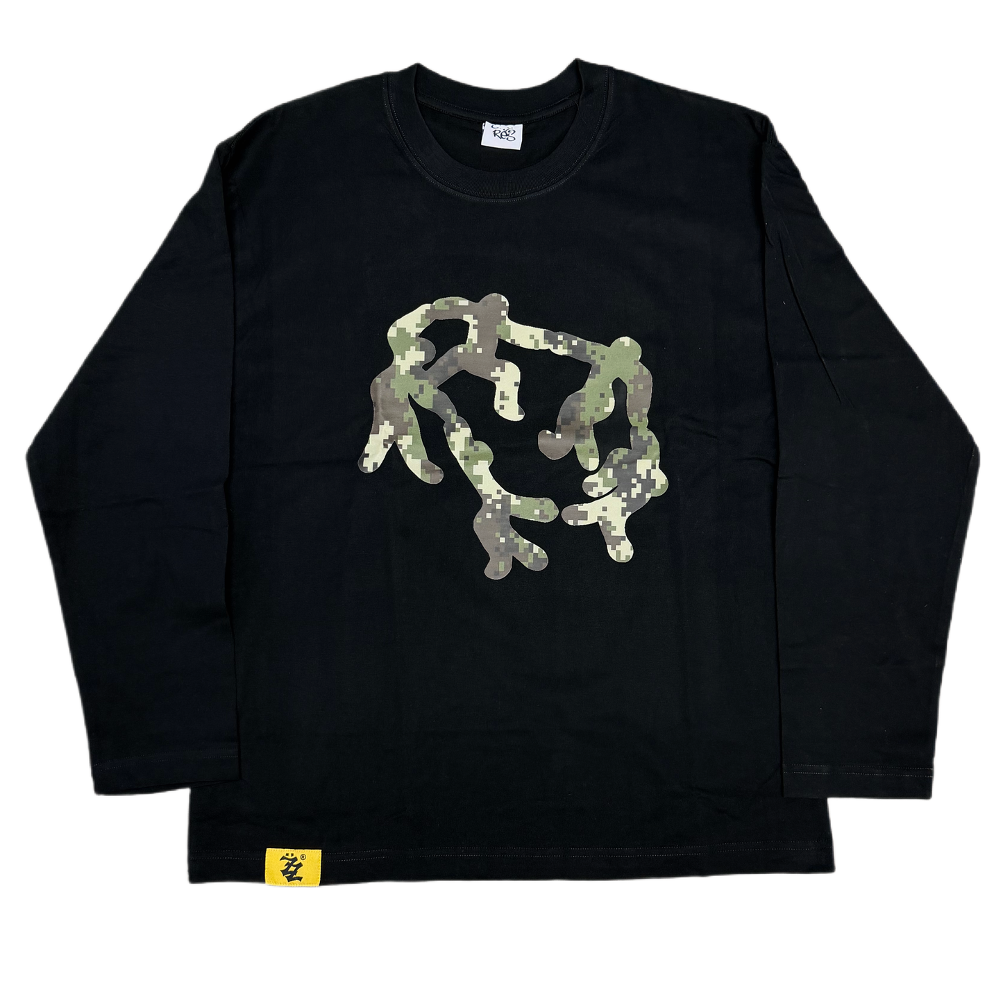 CAMO BLACK GLITCH LONGSLEEVE