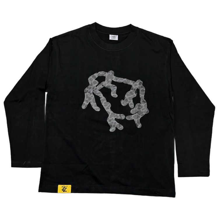 FAMILY LEOPARD BLACK LONGSLEEVE