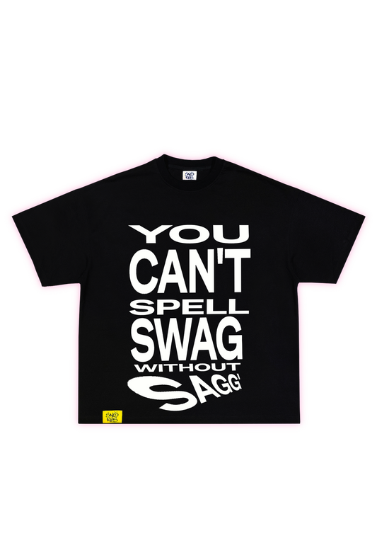 SAGGIN TEE V2 BLACK