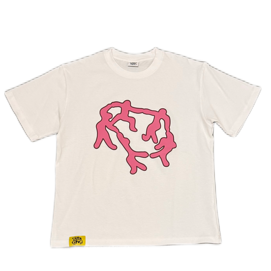 FAMILY TEE WHITE PINK