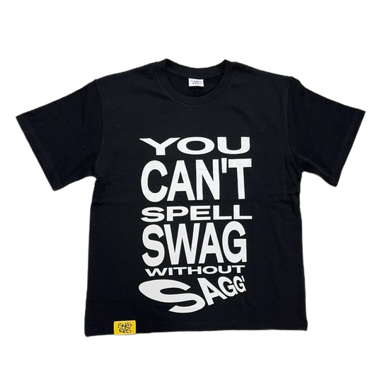 SAGGIN TEE V2 BLACK