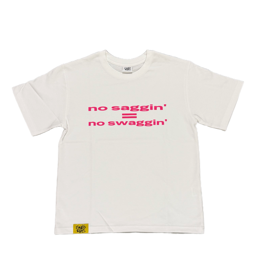 SAGGIN TEE WHITE
