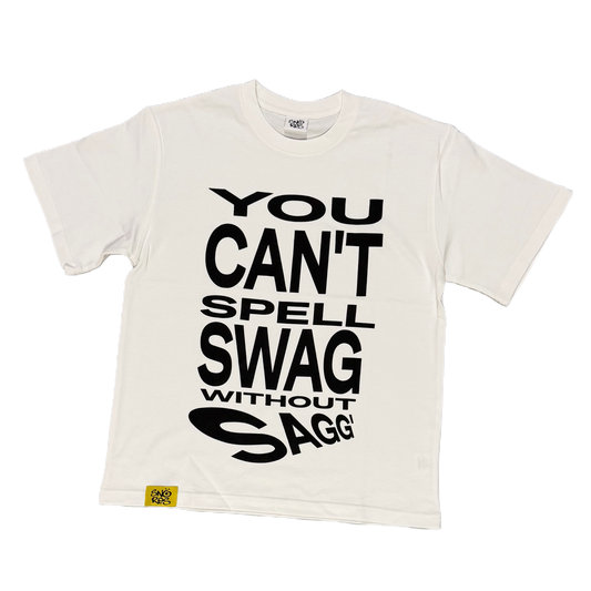 SAGGIN TEE V2 WHITE