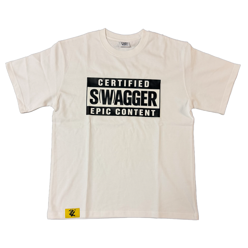 S(W)AGGER TEE WHITE
