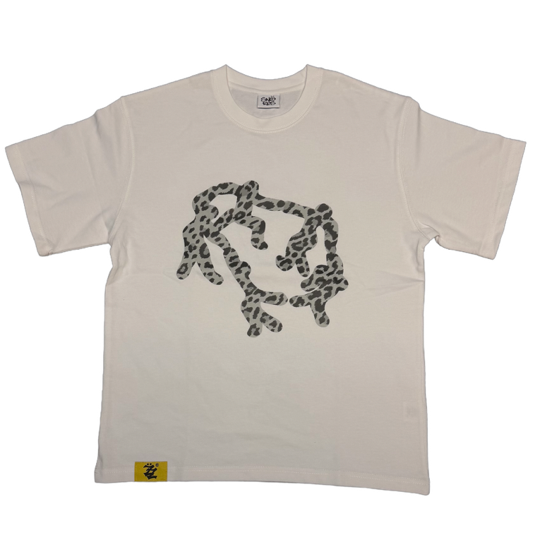 FAMILY TEE LEOPARD WHITE